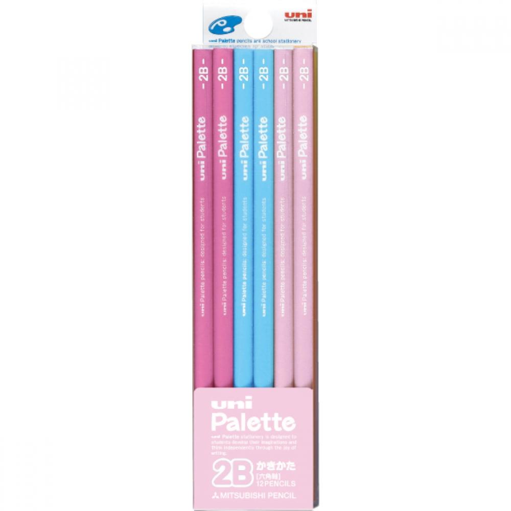 

Палитра карандашей Mitsubishi Pastel Pink 2b