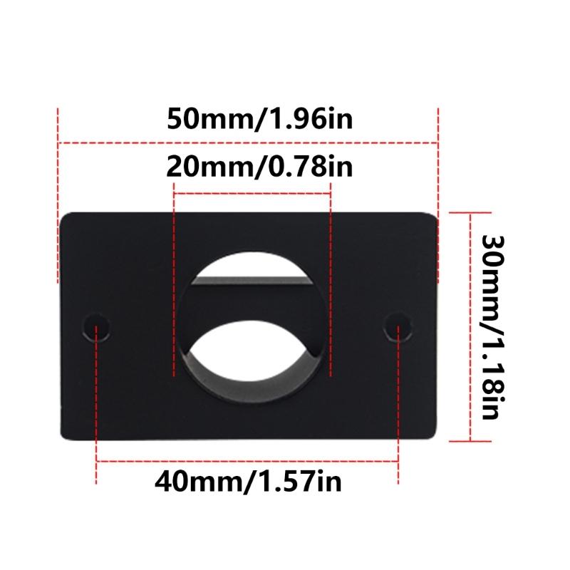 Aluminiumlegierung Heckdosen-Adapter Drahtklemmenhalterung Clip für Kabeldirekteinführung mit Drahtklemme Bereich 10 mm bis 20 mm