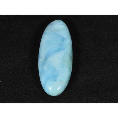 13X35X5MM Natural Blue Larimar Oval Shape Cabochon Loose Gemstone 25Cts. LR-45