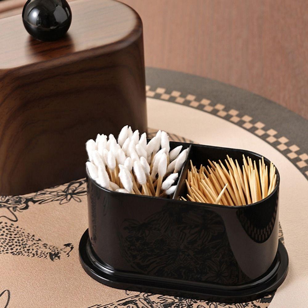Moisture-proof Toothpick Box Plastic Toothpick Dispenser Desktop Cotton Swab Storage Box  Desktop