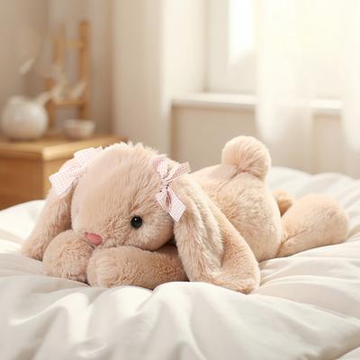 35CM Urocza Pluszowa Lalka Królik z Długimi Uszami Kawaii Miękki Pluszowy Króliczek Pluszowe Zabawki Pluszowe Zwierzątko Poduszka Zabawka Uspokajająca Prezenty dla Dzieci