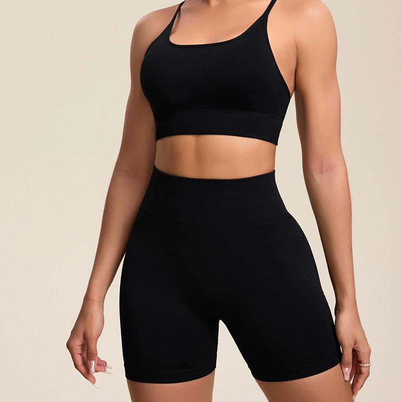 Shockproof Yoga Exercise Set Thin Elastic Tight Fitness Breathable Set For Women