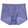 Big Size Lady Summer New Style Sexy Lace Comfortable Hollow Out Without Mark Bag Buttock Briefs