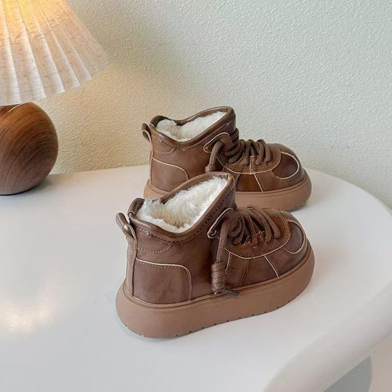 Children's Winter Thickened Anti-slip Snow Boots Kapibala Cotton Shoes Boys' Warm Slip-on Cotton Boots