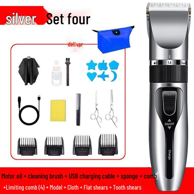 Professional Electric Hair Clipper for Salon & Home Use – Ideal for Bald and Oil Head Styles, Men's Grooming Tool
