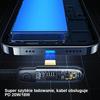 Usams Kabel Kątowy Usb-C Na Lightningpd 20W Fast Charging Iceflake Series 1,2M Czarny/Black Sj583Usb01 (Us-Sj583)