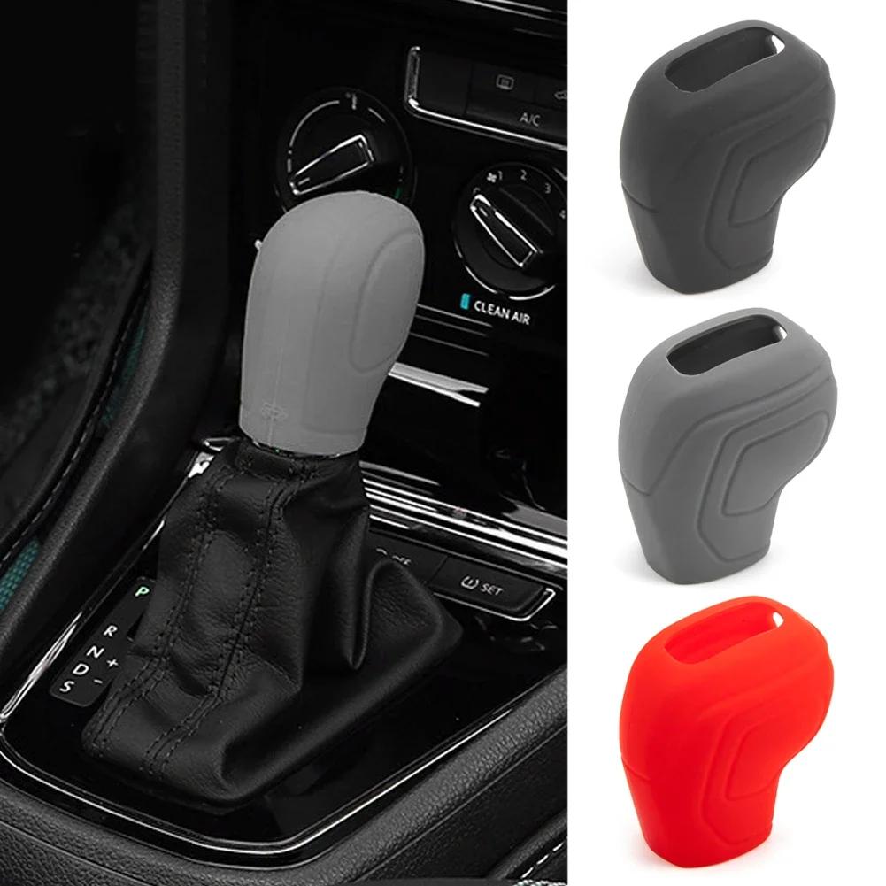 Car Silicone Gear Shift Knob Cover Gear Shift Non Slip Automobiles Gear Shift For Volkswagen POLO Jetta T-CROSS Passat Accessory