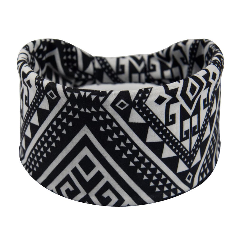 Bohemian Cashew Yoga Übung Stirnband Anti Schweiß und Feuchtigkeit Absorbieren Elastische Baumwolle Stirnband Knoten Stirnband