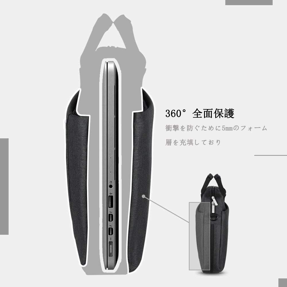 Large Capacity Laptop with Shoulder Compatible with Most Inch Including and ThinkPad Case, 17-17.3 Inch, Shock-Absorbent, Water-Repellent, Strap,