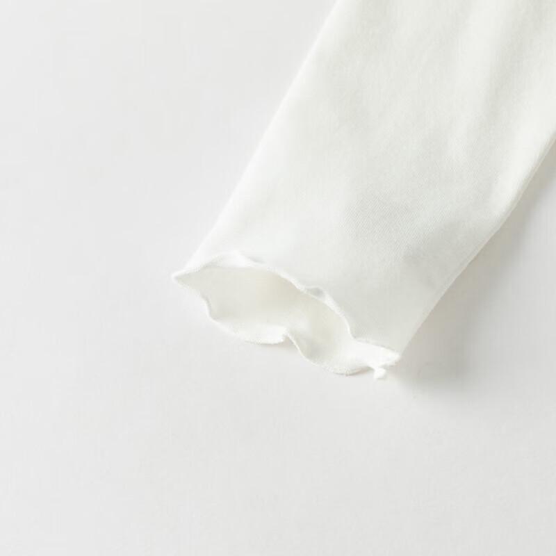 DAVE & BELLA Girls' Anti-Bacterial Half-High Collar Long-Sleeve T-Shirt