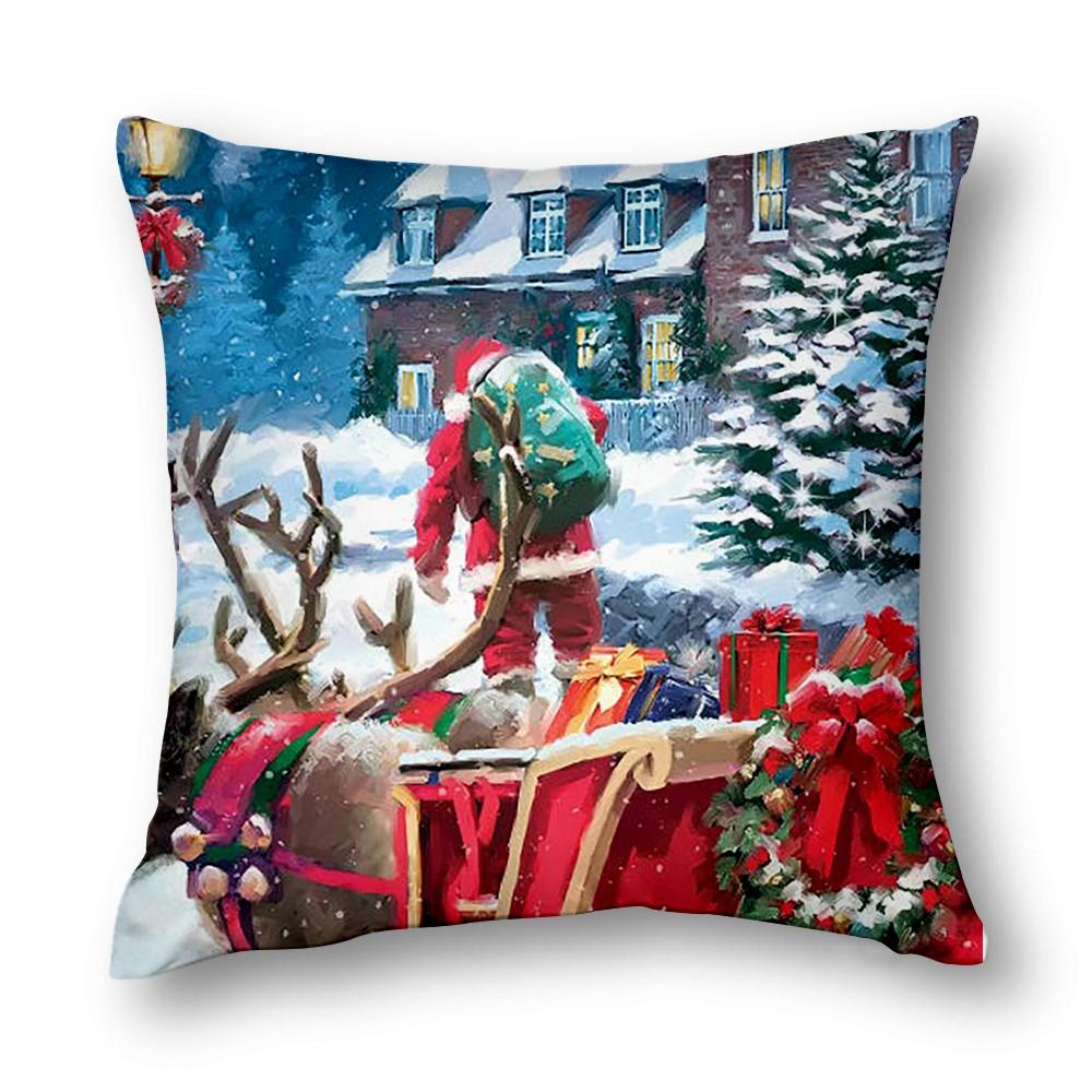 Christmas Decor Cushion Cover Sofa Decor Cushion Cover Bed Decor Pillow Cover Home Decor 40X40 45X45 50X50 60X60Cm