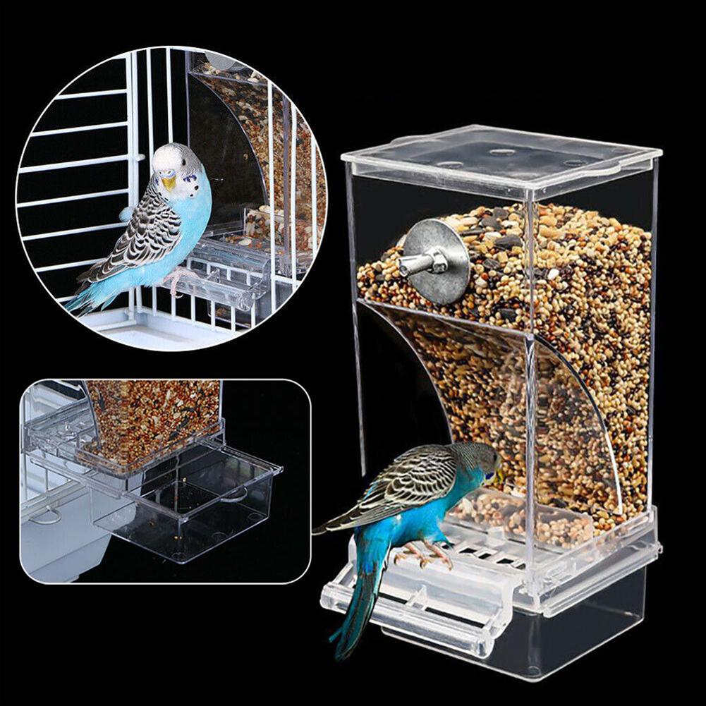 Bird Automatic Water Dispenser Parrot Feeding Cage Automatic Water Dispenser Parrot-Seed Container Food Feeding Cage Water Dispe