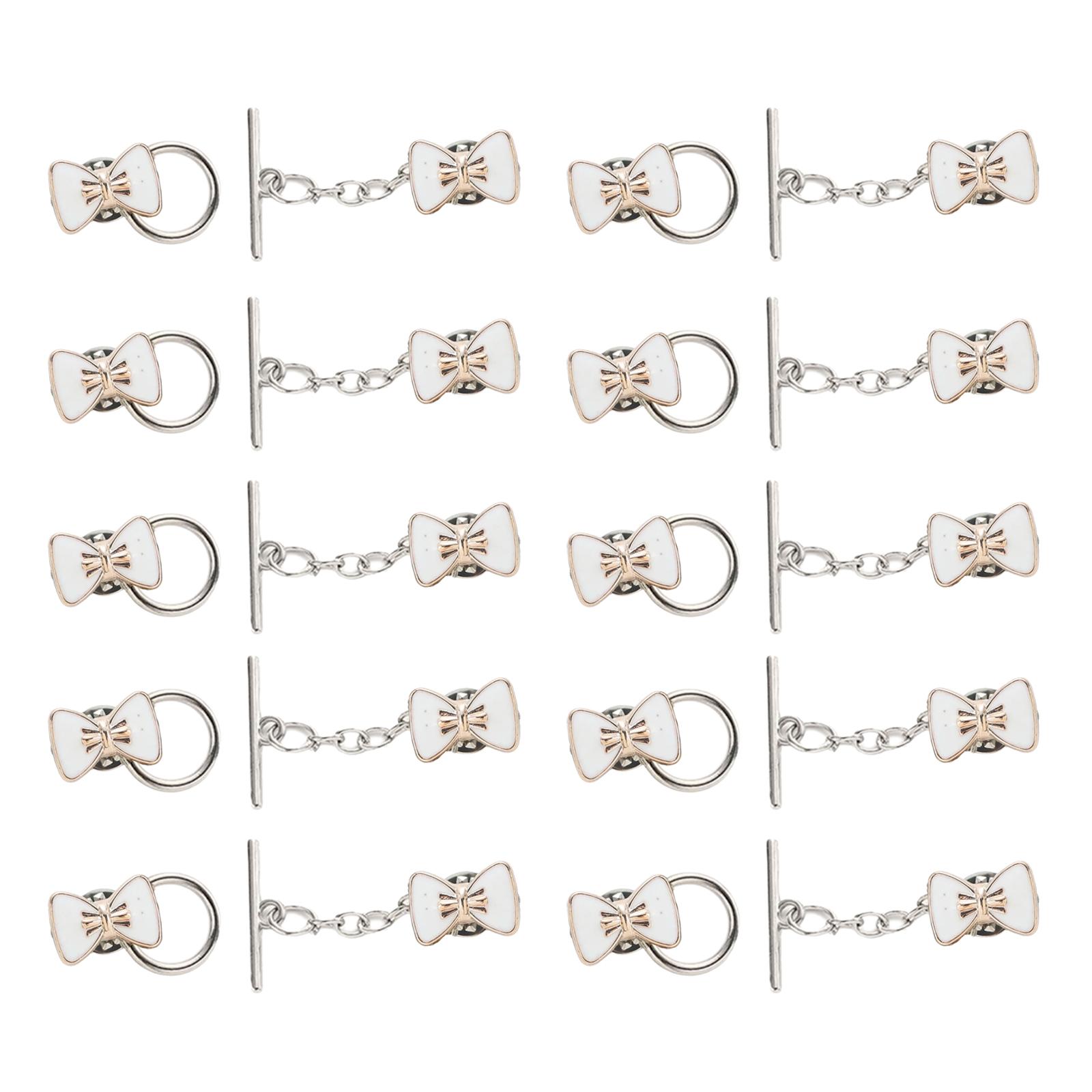 

10 штук Металлические зажимы для воротника кардигана Пуговицы Пуговица-брошь для свитера Шаль-кардиган Зажимы Пуговицы для женщин D