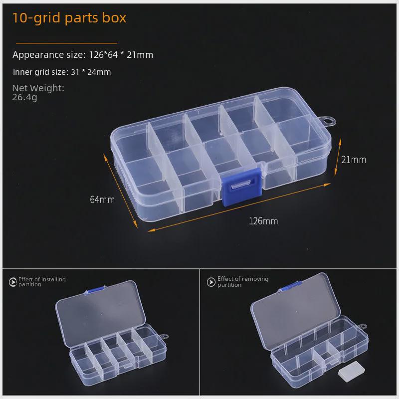 Transparent Rice Beads Storage Box for DIY Accessories and Handmade Jewelry Parts