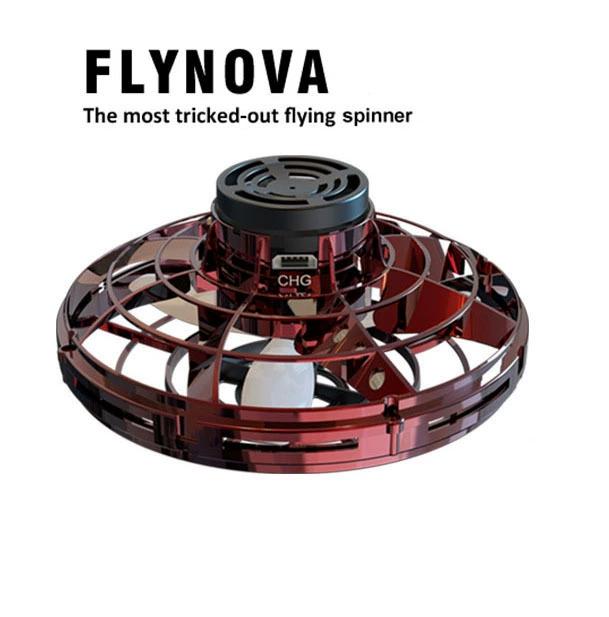 Flynova Drone Fly Spinner Kids Children Adult Fidget Toys Mini UFO Flyorb Flying Spinner Fingertip Gyroscope Toy