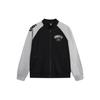 Li Ning Badfive American Retro Color Block Embroidered Cardigan Knit Sports Baseball Jacket Men jackets Black Gray AJDT625-3
