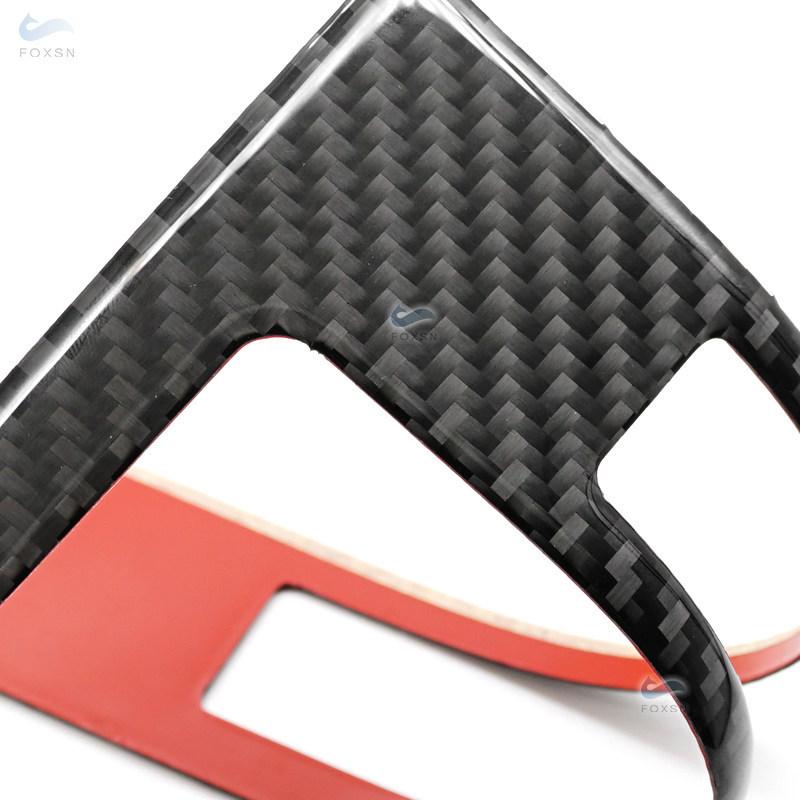 For VW Touareg 2011 2012 2013 2014 2015 2016 2017 2018 Carbon Fiber Interior Center Console Navigation Panel Frame Cover Trim