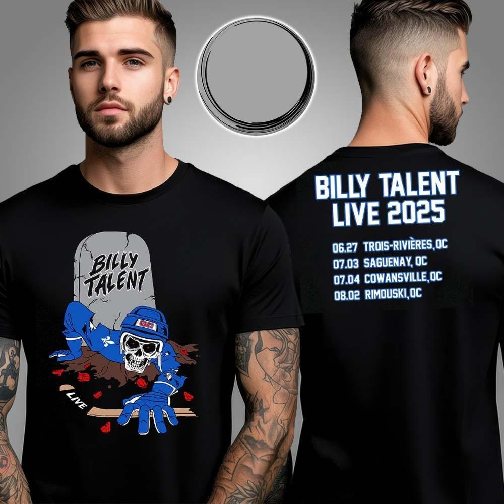 Billy Talent Live 2026 Two Sided Unisex T-Shirt All Size S-4XL XXXXL