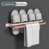 Foldable Wall-Mounted Bathroom Shoe Rack with Drainable Design