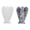 Crystal Angel Figurine 2 Inch Guardian Angel Statue Soothe Mood Pocket Healing Stone