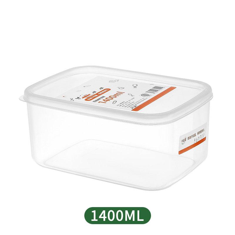 Plastic Food Storage Box Rectangular Sealed Fresh-keeping Box Refrigerator Fruit Vegetable Storage Container Meat Clear Crisper