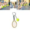 Charmanter Metall-Tennisschläger-Schlüsselanhänger Stilvolles Sportgeschenk Perfekt für alle Anlässe