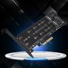 PCI‑E 4X auf M.2 NVMe SSD NGFF Adapterkarte B Key M Key Erweiterung Duale Schnittstelle