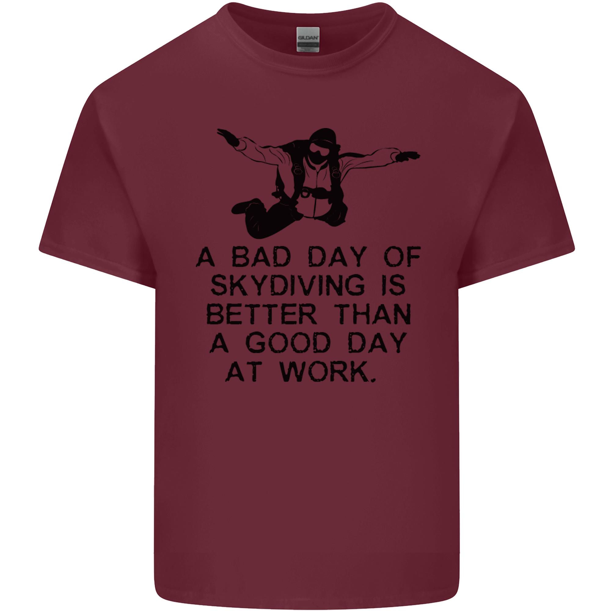 A Bad Day of Skydiving Para Skydiving Unisexs Light Cotton TShirt S