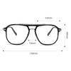Double Beam Blue Light Blocking Nearsighted Glasses TR90 Square Prescription With Cylinder -0 5 To -6 For Women Men