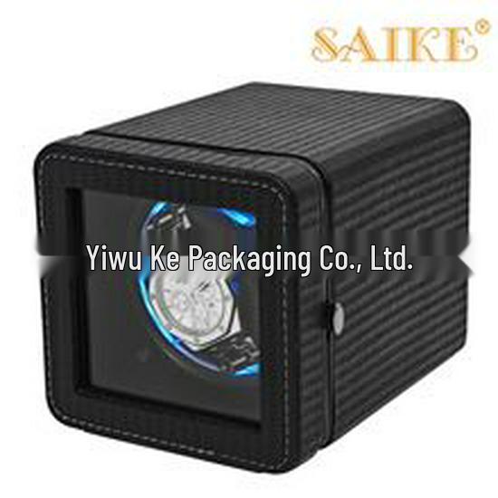 Leather Coffee Color PU Automatic Watch Winder Box for 10 Watches