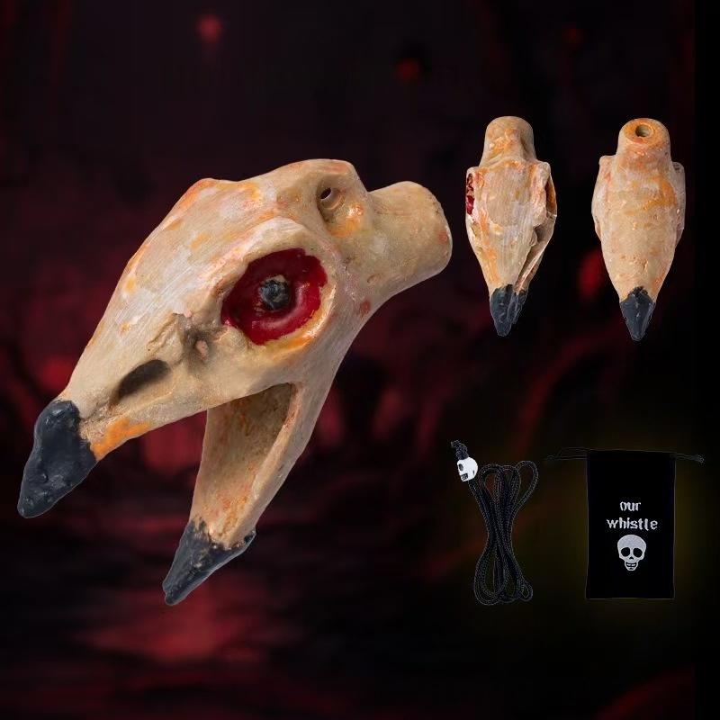 

1 Set Resin Novelty Prank Toy Aztec Screaming Bird Whistle Emergency Survival Gear Compact Horror Sound Tool For Camping/Hiking