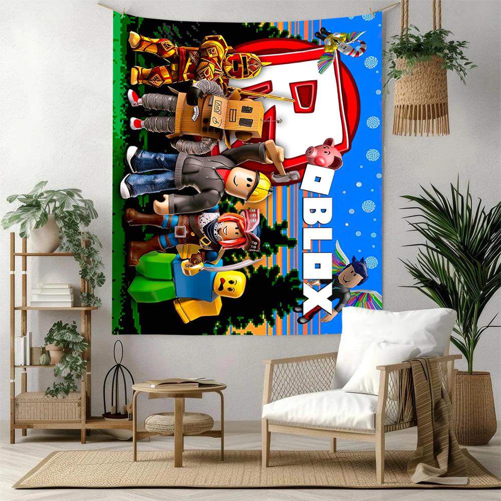 Roblox Theme Wall Decor Tapestry Art For Pet Memorial Birthdaywedding Party Backdrop Family Gift