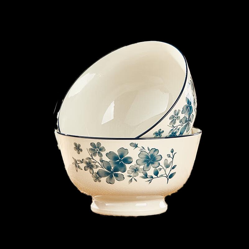 Auco Wen Underglaze Ceramic Soup Bowl