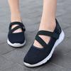 Large size spot women's shoes summer breathable lightweight flat shoes Velcro casual women's shoes mother shoes