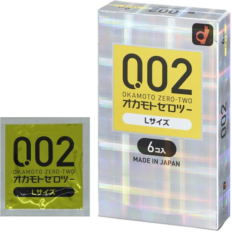 [3-Pack] Okamoto Condoms Okamoto Zero Two 0.02 L Size (6-Pack) + Original Condom Case + Pepe Lubricant Prologue 5ml