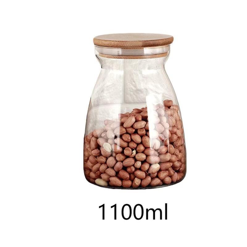 Glass Storage Jar with Bamboo Lid