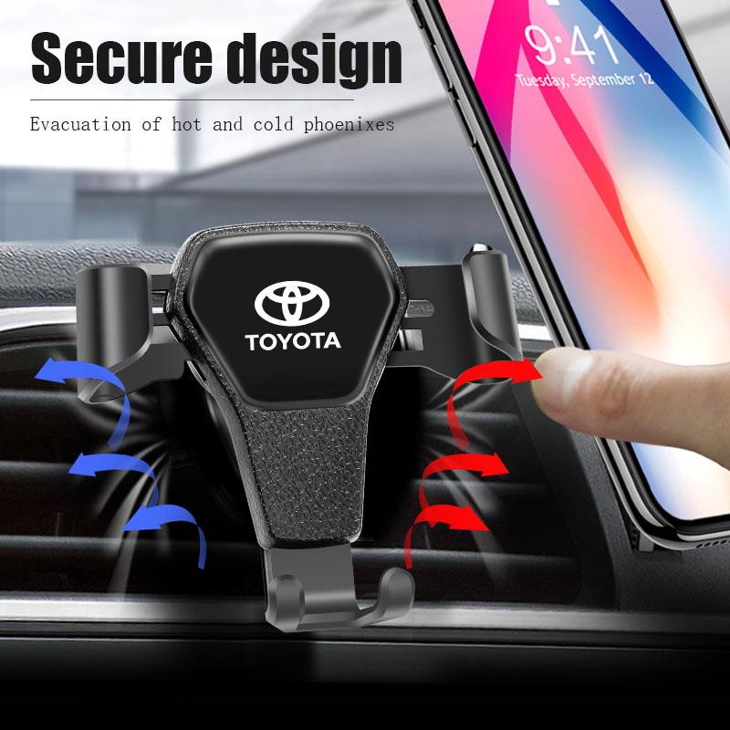 1pc Business Black Car Phone Holder Gravity Sensing Auto Grip Auto Headrest For Toyota Crown JZS171 JZS171W JZX175 JZX171 GRS180