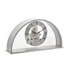 Wm.Widdop Silver Arch Mantel Clock Skeleton Dial Roman