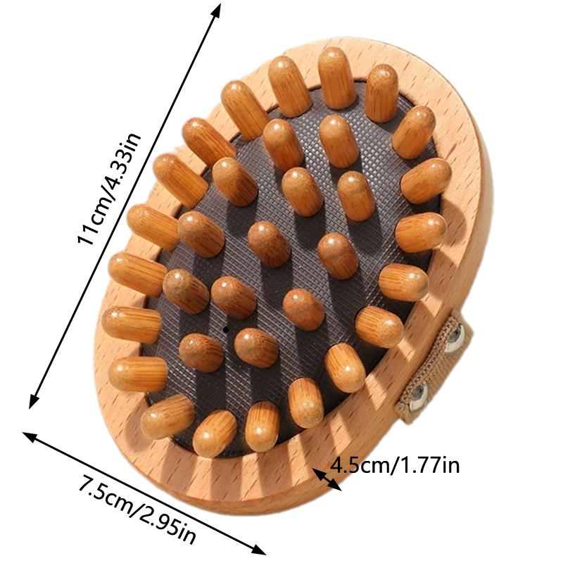 Tělový kartáč proti celulitidě Zklidňující dřevěné esenciální oleje Spa Air Cushion Massage Hřeben na vlasy Masážní kartáč na pokožku hlavy Masážní přístroj na tělo