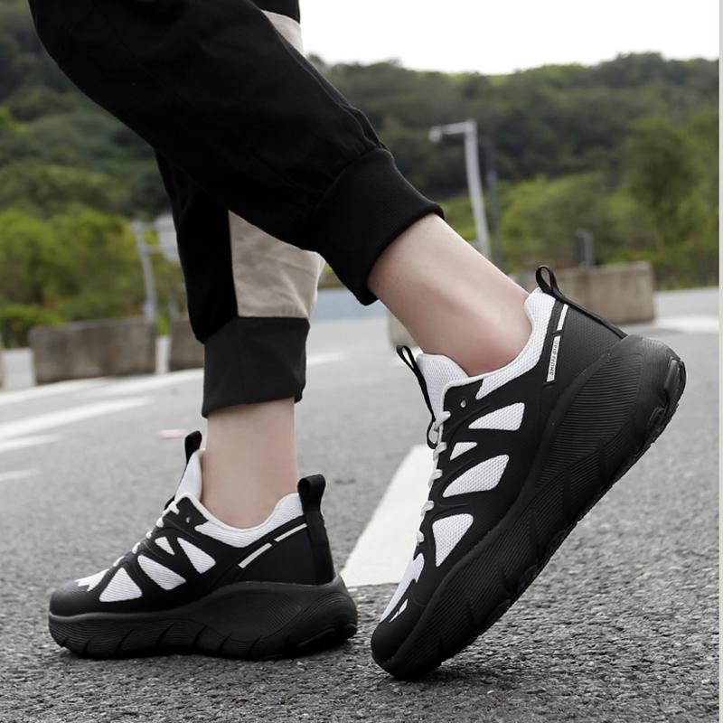 Couple Style Spring And Autumn Running Shoes Lightweight Fashionable Breathable Upper Md Soft Sole Anti Slip Sports Men'S Shoes