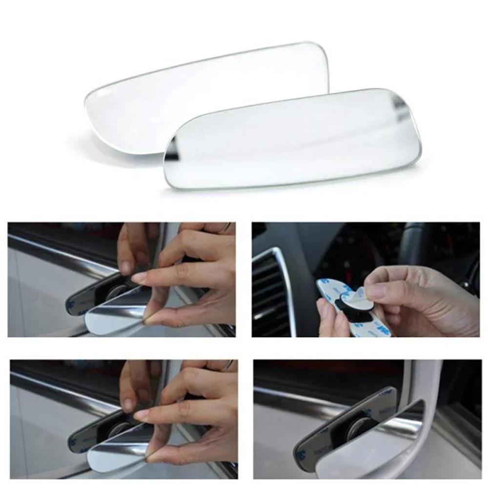 2 Pcs/set Car 360 Degrees Blind Spot Rearview Mirrors Universal Parking Rearview Mirrors