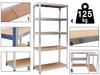 Estantería de Almacenamiento 5 Niveles 625 Kg 150 X 75 X 30 Cm
