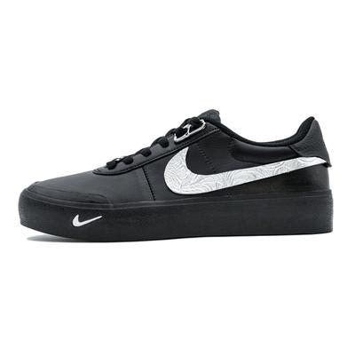 Court Shot Silver Edge Leather Abrasion Resistant Abrasion Resistant Balance Height Increasing Low Top FQ8146-001(Team919-)