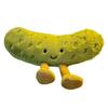 Grüne Gurken-Plüschfigur - Kleines Gemüse-Kissen, Kuschel-Deko, Emotional Unterstützendes Kuscheltier, Geburtstagsgeschenk