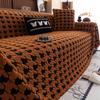1pc Soft Chenille Sofa Cover Blanket  Fit for 1/2/3/4-Seater Couches, Pet-Proof Scratch-Resistant, Plush One-Piece Design