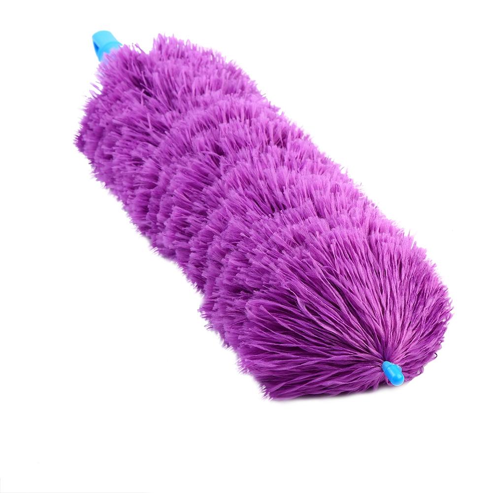 Washable Anti Static Soft Microfiber Clean Duster Home Furniture Car Cleaning Tool(purple)