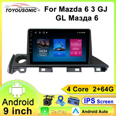 For Mazda 6 3 GJ GL Navigation GPS Android Car Radio Multimedia Player Stereo wifi+4G Carplay Auto Video