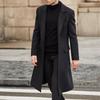 Zima Męski Długi Płaszcz Casual Moda Kurtki Męskie Parki Luksusowe Odzieży Wierzchniej Płaszcz Biznes Wiatrówka Streetwear Męskie Ubrania