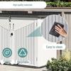 Outdoor HDPE Garden Storage Cabinet for Tools and Sundries