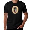 Our Lady of Guadalupe Virgen Maria Flowers Sepia  TShirt Construction Work Tee Shirt